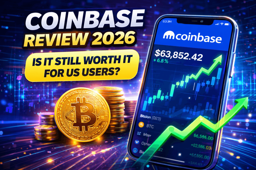 Coinbase review 2026 crypto app USA interface Bitcoin price chart mobile