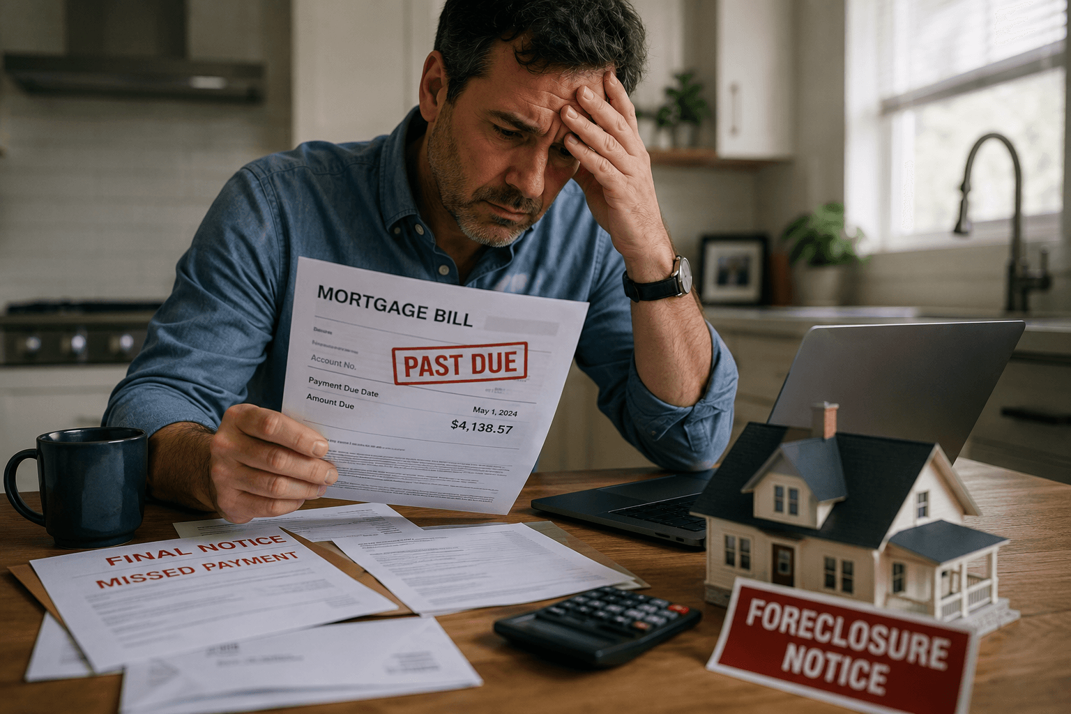 What happens if you miss a mortgage payment in 2026 — complete day by day timeline from grace period to foreclosure